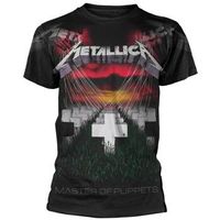 metallica tops y camisetas puppets faded para mujer