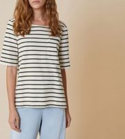 pennyblack para mujer 2511971043200 camiseta refolo blanco verde xl casual algodon manga corta