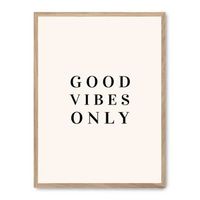 cuadro good vibes only
