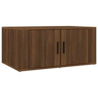 mesa de centro madera contrachapada roble marron 80x50x36 cm