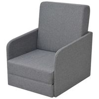 sillon de salon  sillon convertible en cama tela gris claro cfw813883