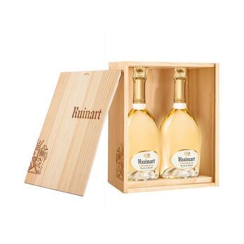 Estuche De Madera 2 Ruinart Blanc De Blancs  Francia Champagne 75 Cl. 12.0º