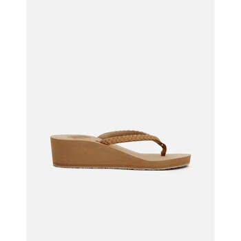 Koala Bay Chanclas Tongs compensées Camel - Alameda para mujer