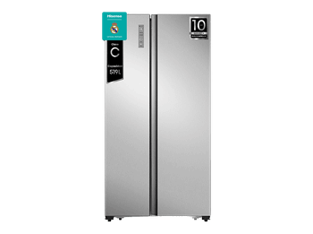 Frigorífico americano - Hisense RS677N4ACC, No Frost, 178,6 cm, 519 l, Multi-Air Flow, Inverter, Inox