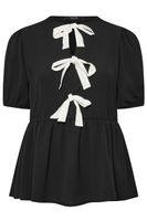 limited collection curve black bow top mujer curvy y tallas grandes limited collection