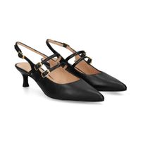 unisa zapatos de tacon medio mujer - negro talla 40