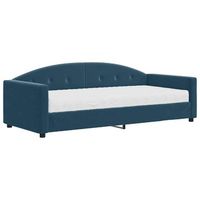 cama individual  cama para adulto  sofa cama con colchon terciopelo azul 90x200 cm