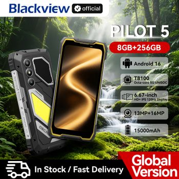 Teléfono Móvil Blackview OSCAL PILOT 5 5G, Smartphone Resistente con IA, UNISOC T8100, Pantalla de 6.67' 2.4K 120Hz, 8GB 256GB, 15000mAh