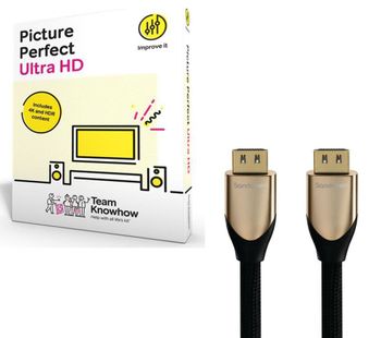Knowhow Picture Perfect Plus & 2 m HDMI Cable with Ethernet Bundle, Gold