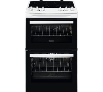ZANUSSI ZCV46050WA 55 cm Electric Ceramic Cooker - White, White