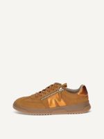 caprice sneaker orange made of leather and synthetic size 36
