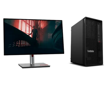 Lenovo Workstation ThinkStation P2 Tower (i7 32GB 1TB) + Monitor ThinkVision P27h-30 (27