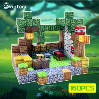 Bloques de construcción magnéticos Mine World, juegos de cubos magnéticos, el mejor regalo para niños y niñas, juguete de estilo de píxel DIY de más de 3 años