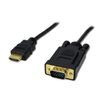 Cable adaptador MCL 1,5 m HDMI a VGA macho recto
