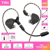 auriculares intrauditivos trn mars hifi triple driver hibrido 1dd  1ba  1vibration auriculares con cable para dj tienda oficial trn