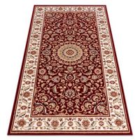 alfombra de lana nain roseton marco 717651066 burdeos 160x230 cm