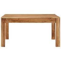 mesa de cafe - mesa de centro de madera maciza de acacia 80x80x40 cm