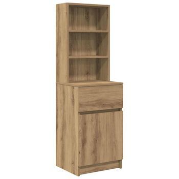 Mesilla De Noche | Mesita De Noche Artisan Oak 39x35x125 Cm Madera De Ingeniería
