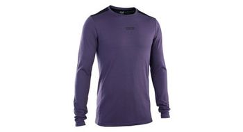 Maillot mtb de manga larga  strong merino   strong  morado para hombre ion