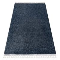 alfombra sevilla pc00b rayas azul franjas bereber marroqui shaggy 240x330 cm