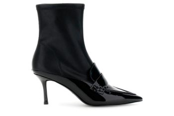 botín con detalle de mocasín black 37