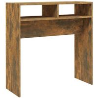 mesa consola  mesa de entrada madera contrachapada roble ahumado 78x30x80 cm