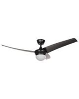 ventilador de techo con luz  con mando negro