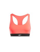sujetador deportivo reebok id train racer bra mujer coral