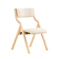 silla plegable juvenil madera beige