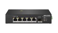 hikvision ds-3t0306hp switch no administrado fast ethernet 10100 energia sobre ethernet poe negro