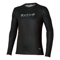 mizuno core graphic camiseta de running hombres - negro