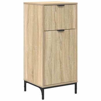 Gabinete De Baño Roble Sonoma 39,5 X 36 X 88 Cm Vidaxl