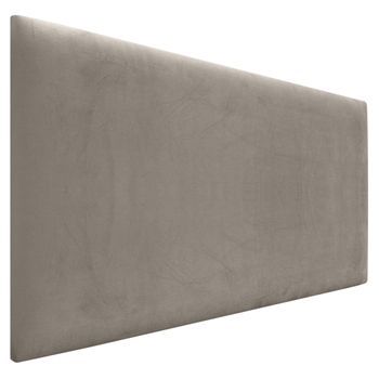 Dhome Cabecero De Terciopelo Liso 105x50 Camas 105 - Marrón