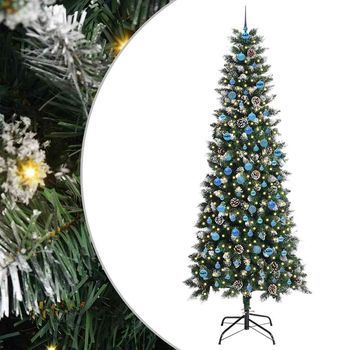 Árbol De Navidad | Decoraciones De Navidad Artificial Verde 240 Cm Pvc, Plástico Y Acero