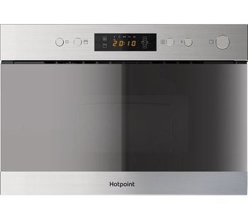 HOTPOINT MN 314 IX H Built-in Microwave with Grill - Stainless Steel, Stainless Steel