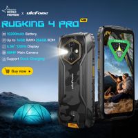 telefono resistente ulefone rugking 4 pro con android 15 hasta 16 gb  256 gb resistente al agua bateria de 10200 mah camara de 48 mp nfc pantalla global de 656 y 120 hz