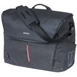 Basil Bolsa Navigator Waterproof Hook-on 25-31l Impermeable Poliester Negro C/reflect. (32x15x37 Cm)
