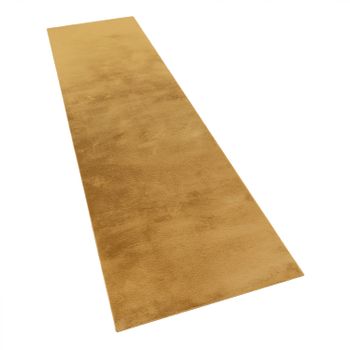 Alfombra suave Solina amarillo 80x300 cm