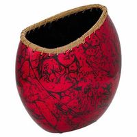 jarron de ceramica rojo 35x185x375