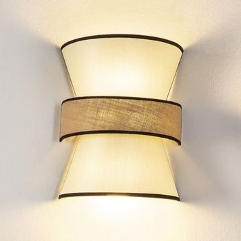 Aplique de pared uchiko blanco