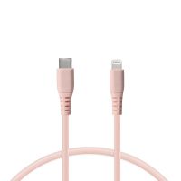 ksix cable carga ultra rapida lightning a usb-c 65 w 1m rosa