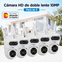 camara ip wifi kerui 5k 10mp hd de doble lente camara ptz para exteriores funciona con tuya audio bidireccional camara de vigilancia cctv para seguridad del hogar