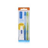 pack cepillo vitis duplo medio access  pasta dentrifica vitis blanqueadora 15ml