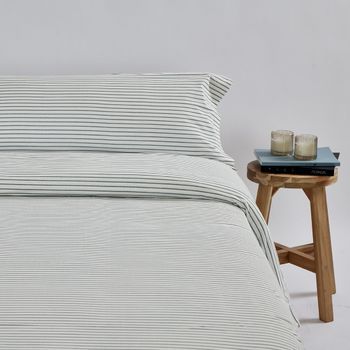 Funda Nórdica Punto Algodón Menorca Blanco Cama De 90cm