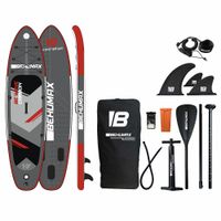 behumax - tablas de paddle surf be wave carbon hinchable con tecnologia dropstitch y 3 aletas para maxima estabilidad