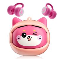 auriculares blackview airbuds k1 inalambricos bluetooth 60 para ninos con estuche giratorio rosa