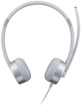 Lenovo 100 Stereo Analogue Headset Auriculares Oficina/Centro de llamadas Plata