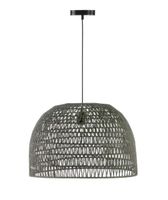 lampara techo cuerda natural gris