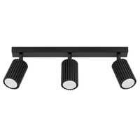 lampara de techo negro aluminio alt 45 cm