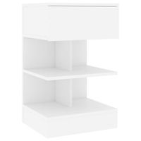 mesita de noche aglomerado blanco 40x35x65 cm vidaxl